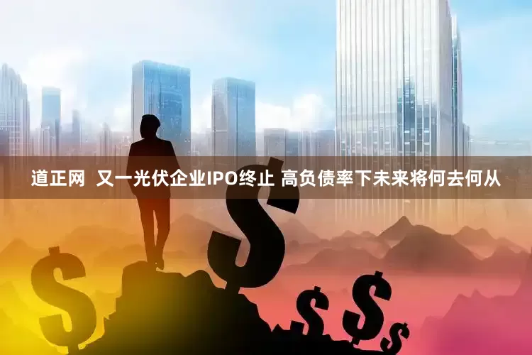 道正网  又一光伏企业IPO终止 高负债率下未来将何去何从
