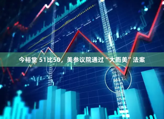 今裕堂 51比50，美参议院通过“大而美”法案